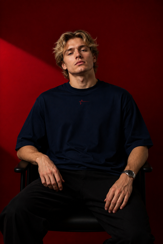 Signature Tee - Azul Marino