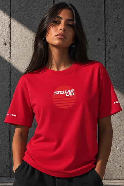Stellar Orbit Tee - Red