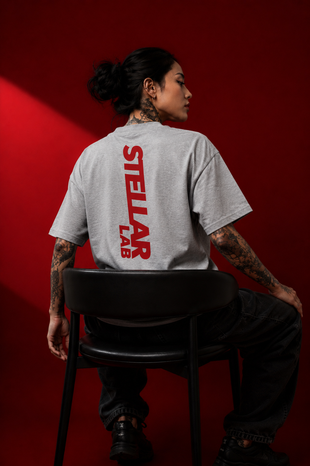 Signature Tee - Gris Jaspeado