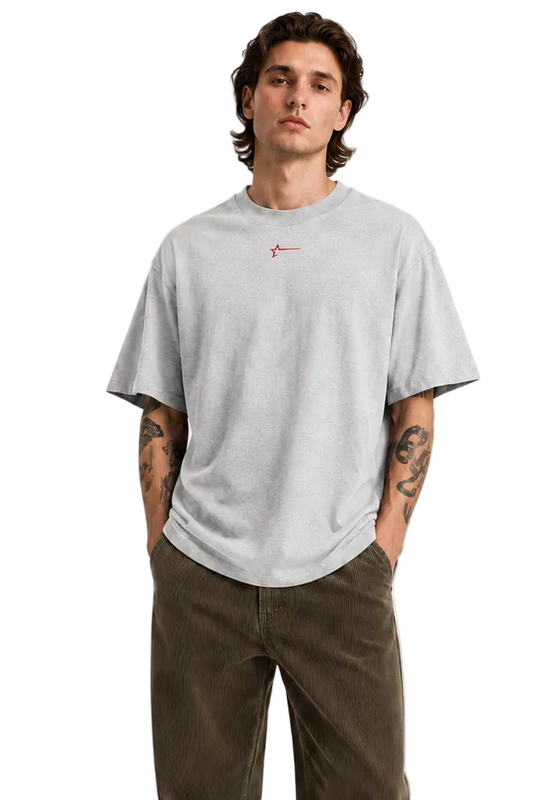 Signature Tee - Gris Jaspeado